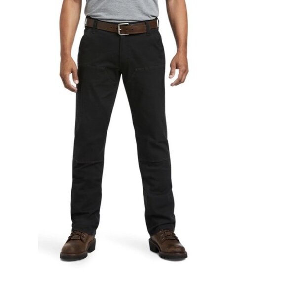 Ariat Men's Rebar M7 Slim DuraStretch Black Straight Leg Pants 34X34 - Picture 1 of 7
